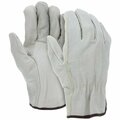 Mcr Safety Gloves, Economy Grain Drivers Glove Straight Thb, XXL, 12PK 3202XXL